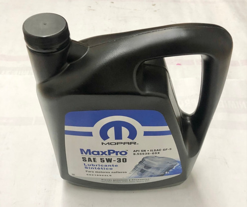 Aceite Max Pro 5w30 Jeep Compass 2.0 4litros Mopar Original