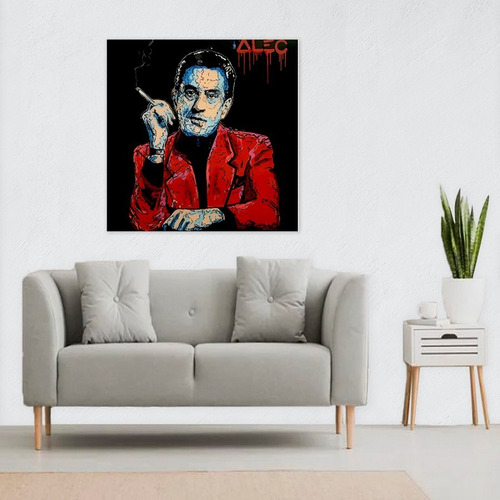 X Pintura Diamante 5d Diy 40x40 Cm - Alec Monopoly De Niro