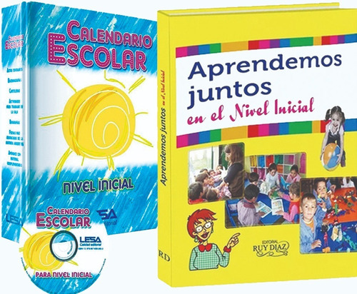 Calendario Escolar + Aprendemos Juntos Nivel Inicial + 2 Cd