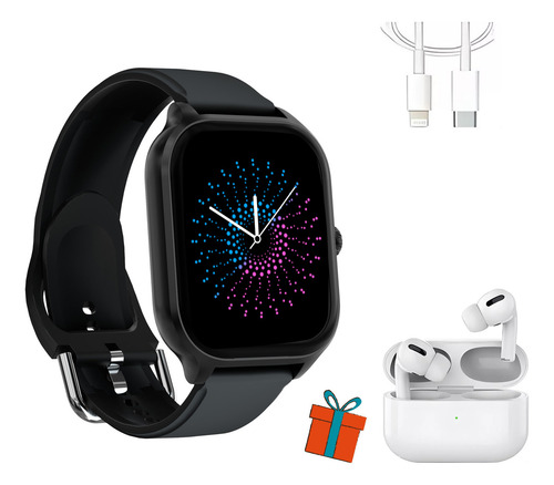 Smartwatch Reloj Inteligente Llamada Deportivo Asistente Voz Dianxian H9 Negro