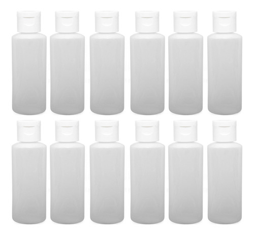 Botellas De Viaje De 355-59 Ml Con Tapas Abatibles Blancas