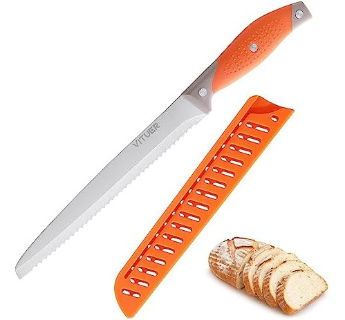 Cuchillo Pan Con Tapa Cuchillo Pan Dentado 8 Pulgadas Para P