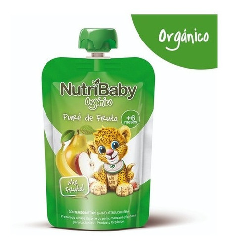 Nutribaby Organico Papilla Mix Frutal Pouch X 90g