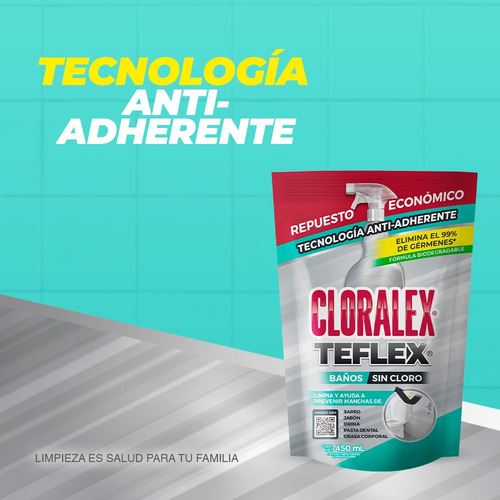 Cloralex Baños Teflex Pouch 450ml