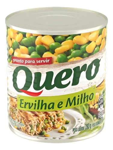 Ervilha E Milho Quero Lata 170g - 12 Latas
