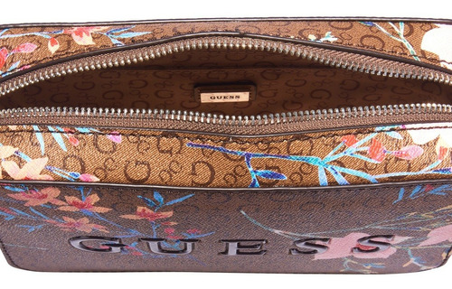 Bolsa Guess Factory Bb792612-ccm Acabado de los herrajes Niquel Color CAFÉ MULTI Color de la correa de hombro Chocolate Diseño de la tela Liso