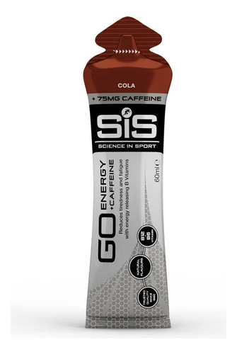 Gel Isotonico Sis Go Energy Com Cafeina 60ml Cola Cx 30 Unid
