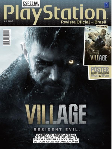 Superpôster Playstation - Resident Evil 8: Village, De Editora Europa. Editorial Europa, Tapa Mole En Português