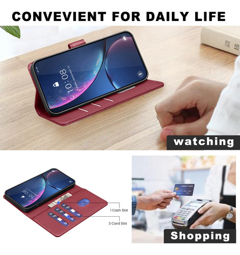 Funda De Piel Tipo Cartera Para Teléfono Oppo Reno 5f 5z 7z