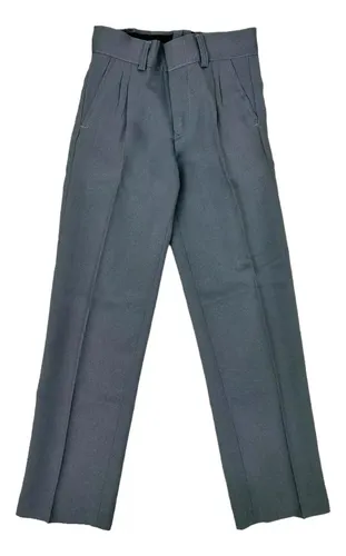Pantalon vestir gris sale