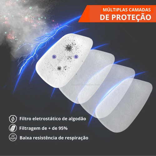Máscara 6800 facial completa com máscara de filtro 5n11 com carvão ativo