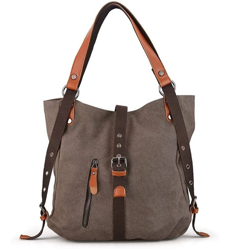 Imagen 1 de 6 de Bolso Para Mujer, Gran Original Lona Impermeable