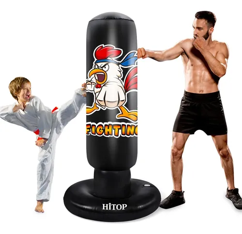 Saco De Boxeo Para Niños Y Adultos Bolsa De Boxeo Inflable