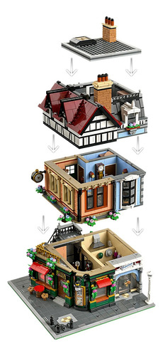 Lego Icons 10350 - Tudor Corner 3266 Peças