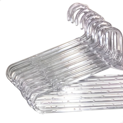 Kit 30 Cabides Transparente Cristal Acrílico Pronta Entrega