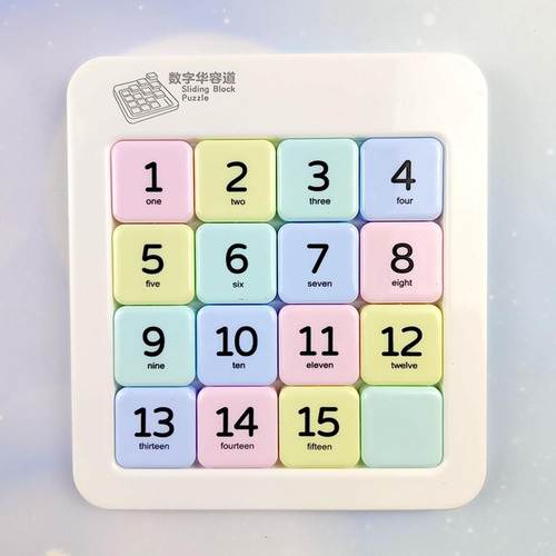 Rompecabezas Deslizante Con Números Magnéticos, Juego 4x4