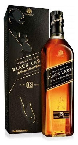 Whisky Johnnie Walker Black Label/etiqueta Negra 1 Litro