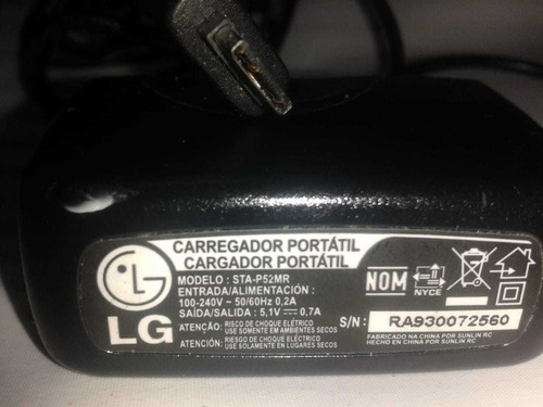 Cargador LG Modelo Sta-p52mr