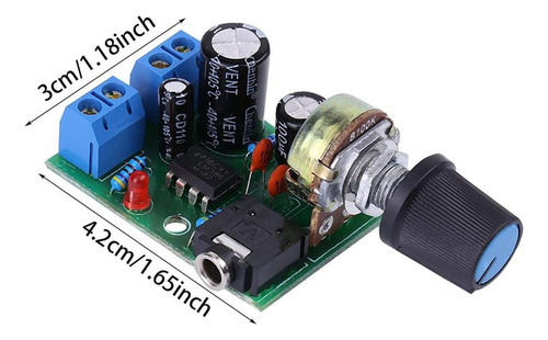 Placa Superamplificadora Lm386, 3 V-12 V, 0,5 W-10 W, Altavo