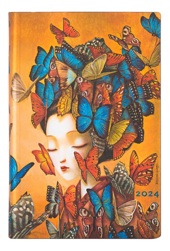 Agenda 2024 Paperblanks Mini Madame Butterfly 