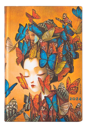 Agenda 2024 Paperblanks Mini Madame Butterfly