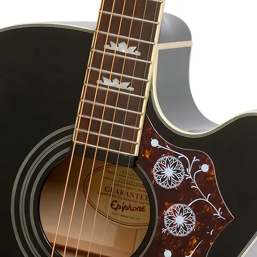Guitarra electroacústica EpiPhone Ej-200 Ce Gold Jumbo Black