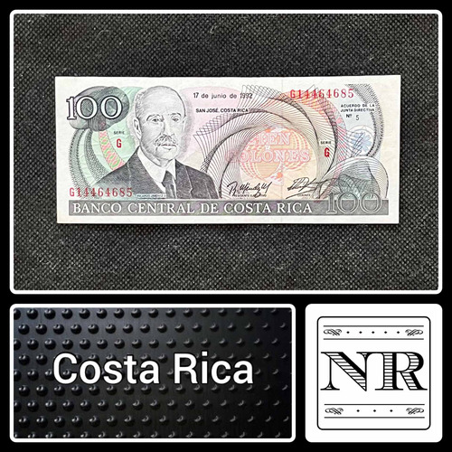 Costa Rica - 100 Colones - Año 1992 - P #248 - Caribe