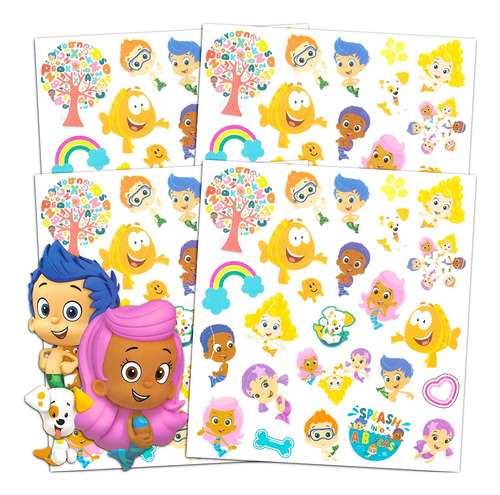 Nick Shop Nickelodeon Bubble Guppies Pegpies Y Tatuajes Part