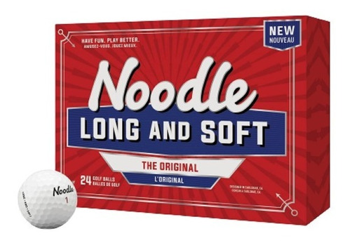 Imagen 1 de 5 de Kaddygolf Pelotas Taylormade Noodle Long & Soft - Caja X 24