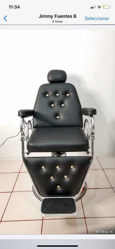 Imagen 3 de 7 de Sillón Silla De Barbero Reclinable Barbería Hidráulico Frank