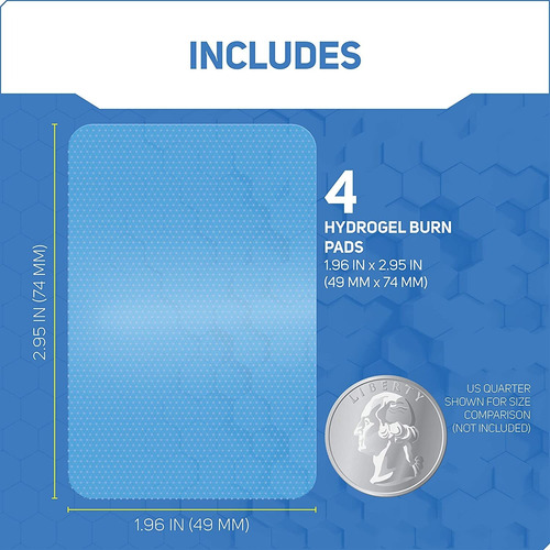 Care Science Hydrogel Sterile Burn Pads  Wound Dressing For