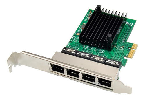 Placa De Rede Pci-e X1 Gigabit Pci-express 4 Portas Ethernet