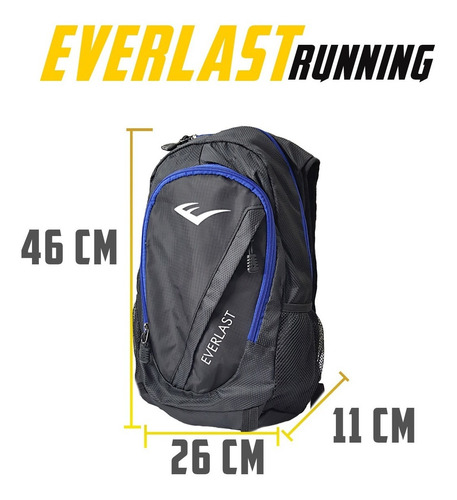 Imagen 2 de 10 de Mochila Everlast Running Botella Shaker Termica 21732