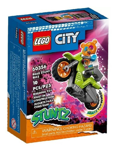 Lego City Stuntz Moto De Acrobacias Do Urso 60356