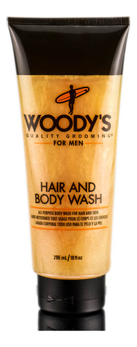 Gel De Baño Y Cabello Woody's Para Hombre, 300 Ml