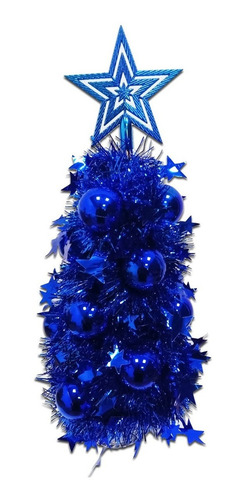 Arbol De Navidad Decorado Pino Color Fiestas Pettish Online Color Azul