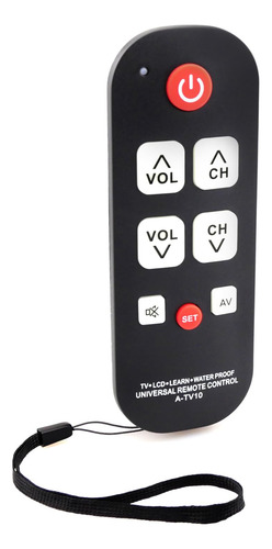 Control Remoto De Tv Con Botón Grande A Prueba De Agua, Par
