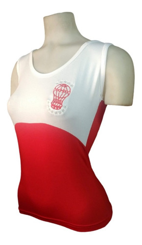 Imagen 4 de 7 de Musculosa Huracán Modal Blanca Bic Globomanía Blanco/rojo