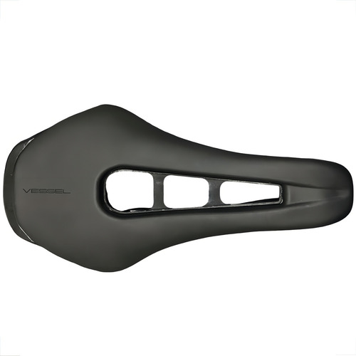 Selim Banco Bike Mtb Speed Vessel Smooth Vazado 256x140mm Comprimento 256 Mm Cor Preto Largura 140 Mm
