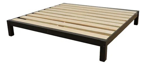Base Para Cama King Size Tradicional Desarmable Laca Color Negro Muebles Gm