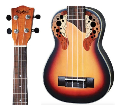 Ukulele Akahai Soprano Eletrico Akv 21 Sunburst Oferta!