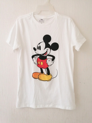 Playera Mickey Mouse Disney Oficial Blanca
