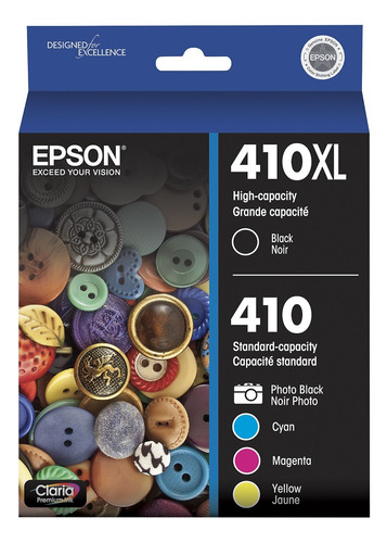 Original Epson Ink Cartucho Impresora Tinta 410xl 5-pack