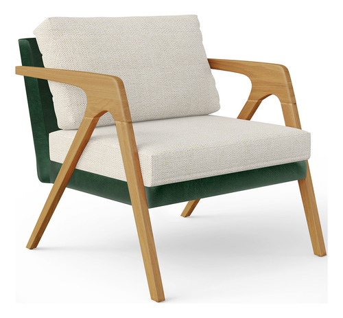 Kit 04 Poltronas Pietra Facto Verde Musgo Linho Champagne Desenho Do Tecido Liso