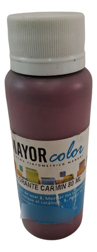 Colorante Para Pintura Mayor 80ml Carmin