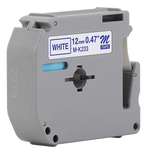 Fita Rotuladora 12mm X 8m Mk Compatível Pt-70 Pt-80 Pt-70bm