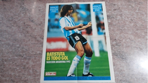 Póster Gabriel Batistuta 1993 Impecable 