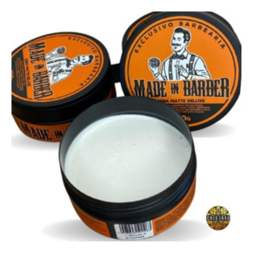 Cera Capilar Efeito Seco Matte Deluxe- Made In Barber- 70g