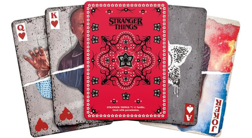 Baraja Deck Poker Y Domino Coleccionables Stranger Things