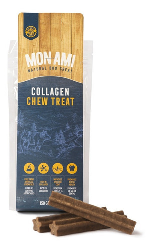 Pack X12 Mon Ami Snack Collagen Chew Treat Small 150 Gr